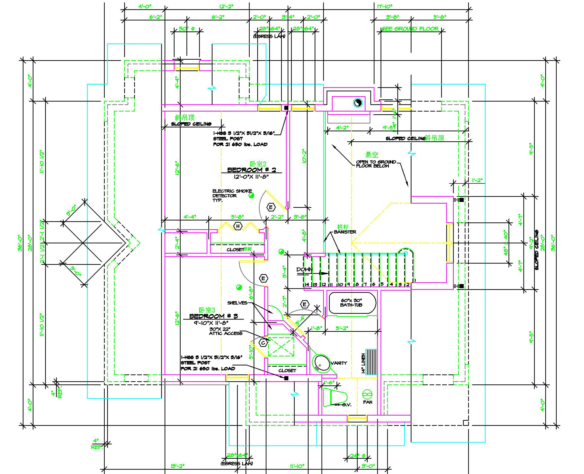 北美别墅,房型W2957